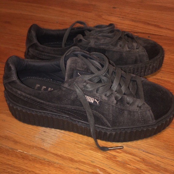 Puma Rihanna FENTY Creepers - Gray Velvet - Picture 2 of 7